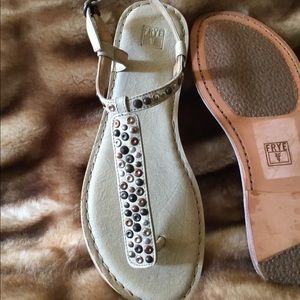 frye leather sandals